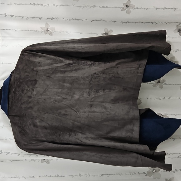 ADORE BLUE/GRAY MOTO-STYLE JACKET SIZE XL - Picture 4 of 9